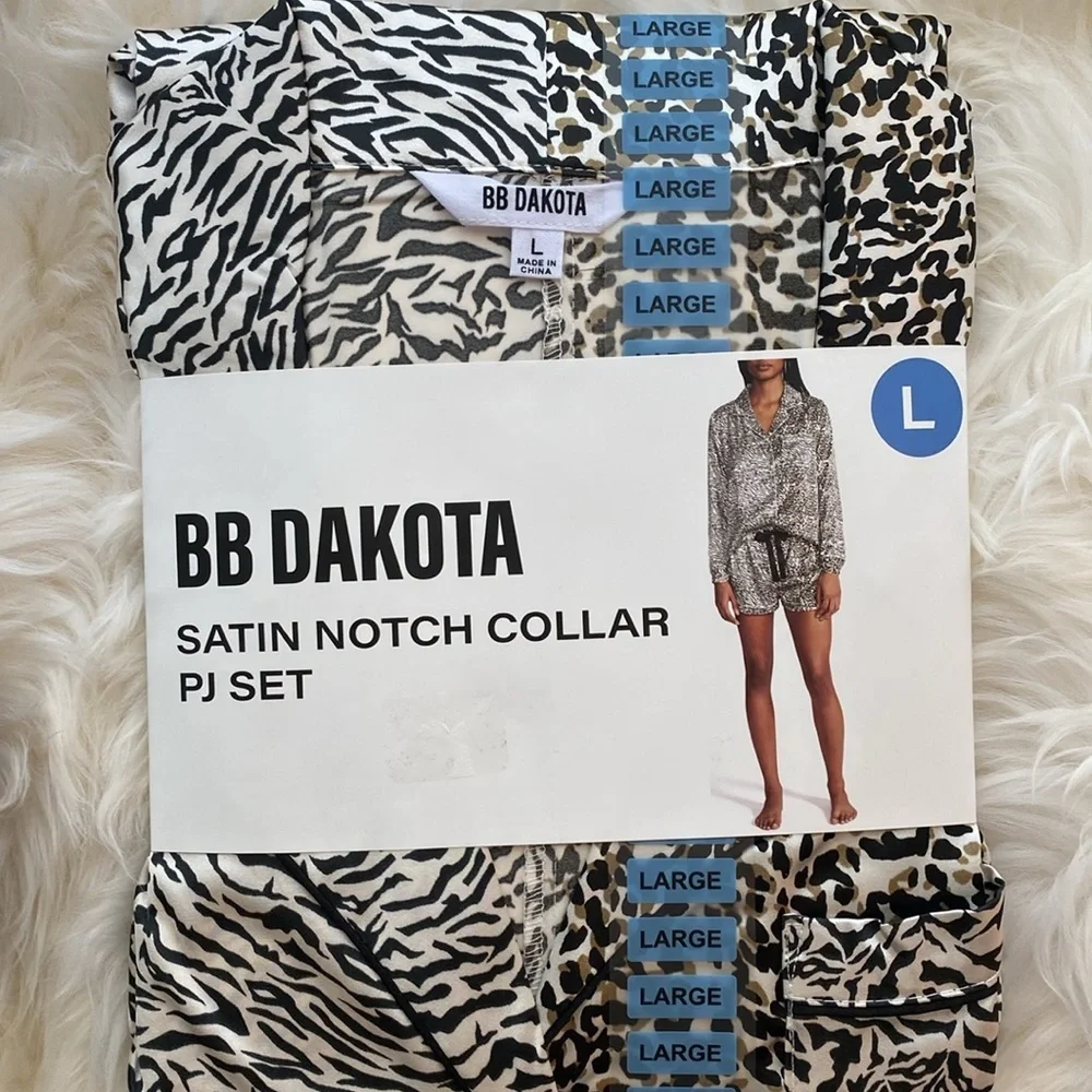 BB Dakota Satin Notch Collar PJ Set Size S, & XXL NWT SKU0048 & SKU 0138 - Picture 6 of 8